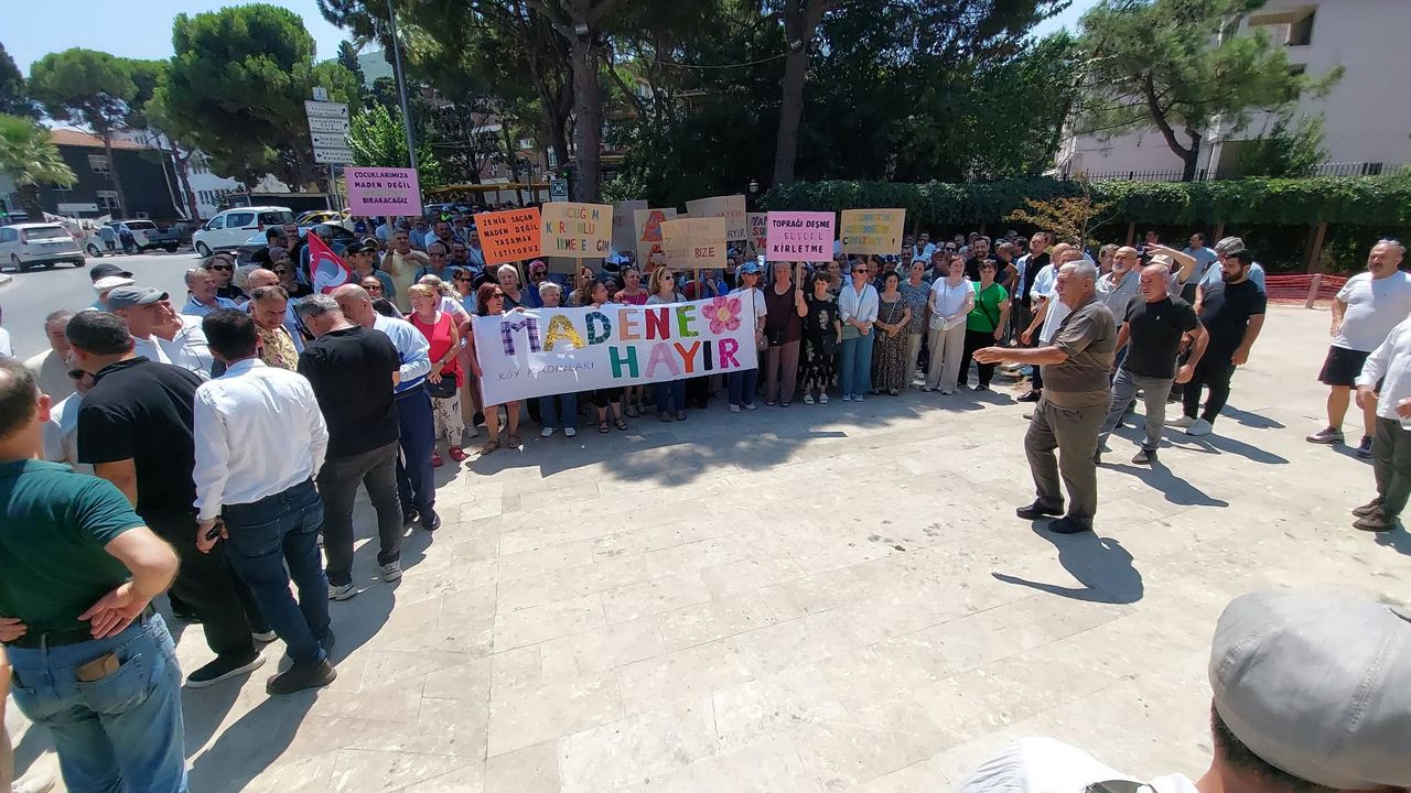 Yukarı Kızılca’da maden sondajı tepkisi