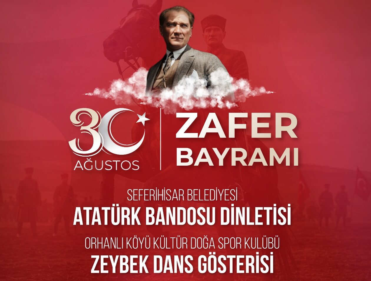 Seferihisar’da 30 Ağustos coşkusu gün boyu sürecek