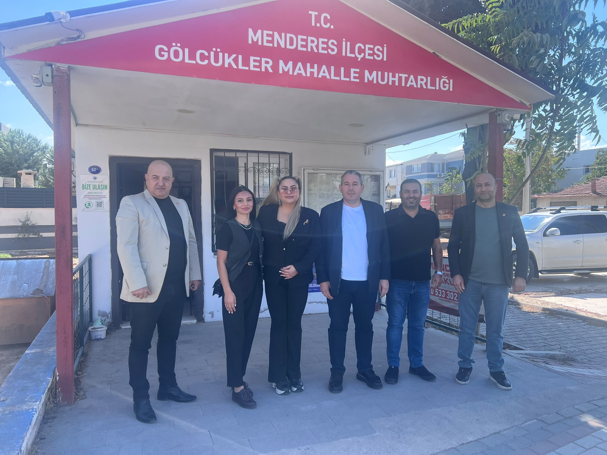 Karabel’den Menderes’te muhtarlara saha ziyareti