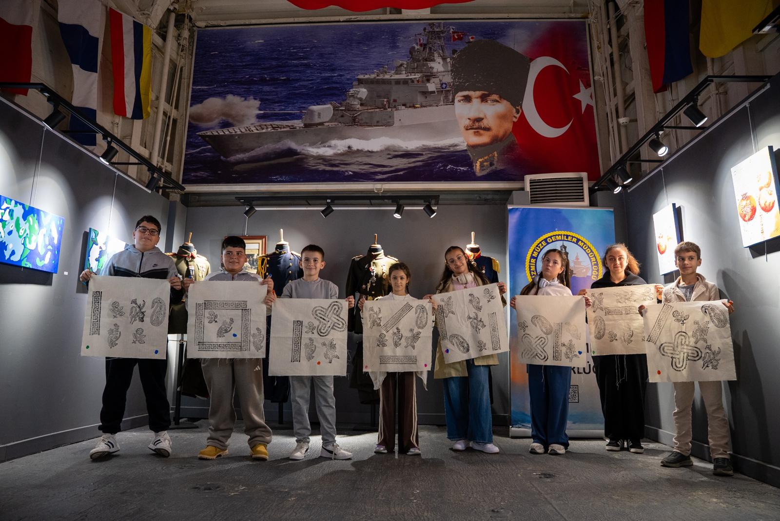 İzmir’in kültürel mirası çocukların ellerinde sanata dönüştü